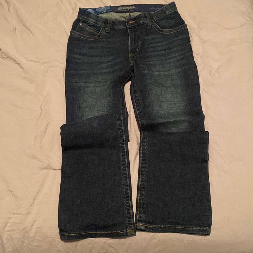 Comfortable flared jeans.